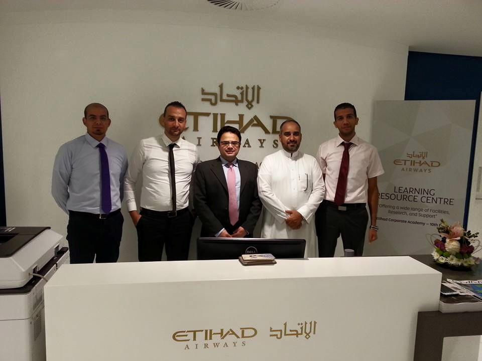 In Etihad Corporate Academy earlier today...